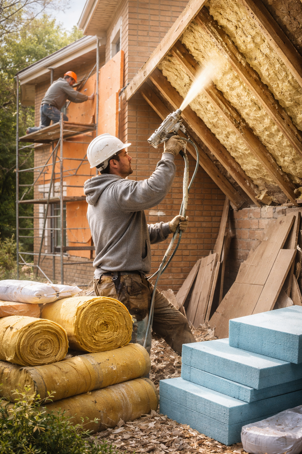 Утепление домов в Полысаево под ключ от 4319 руб/м2 | Профессионально — ТепломастерПлс